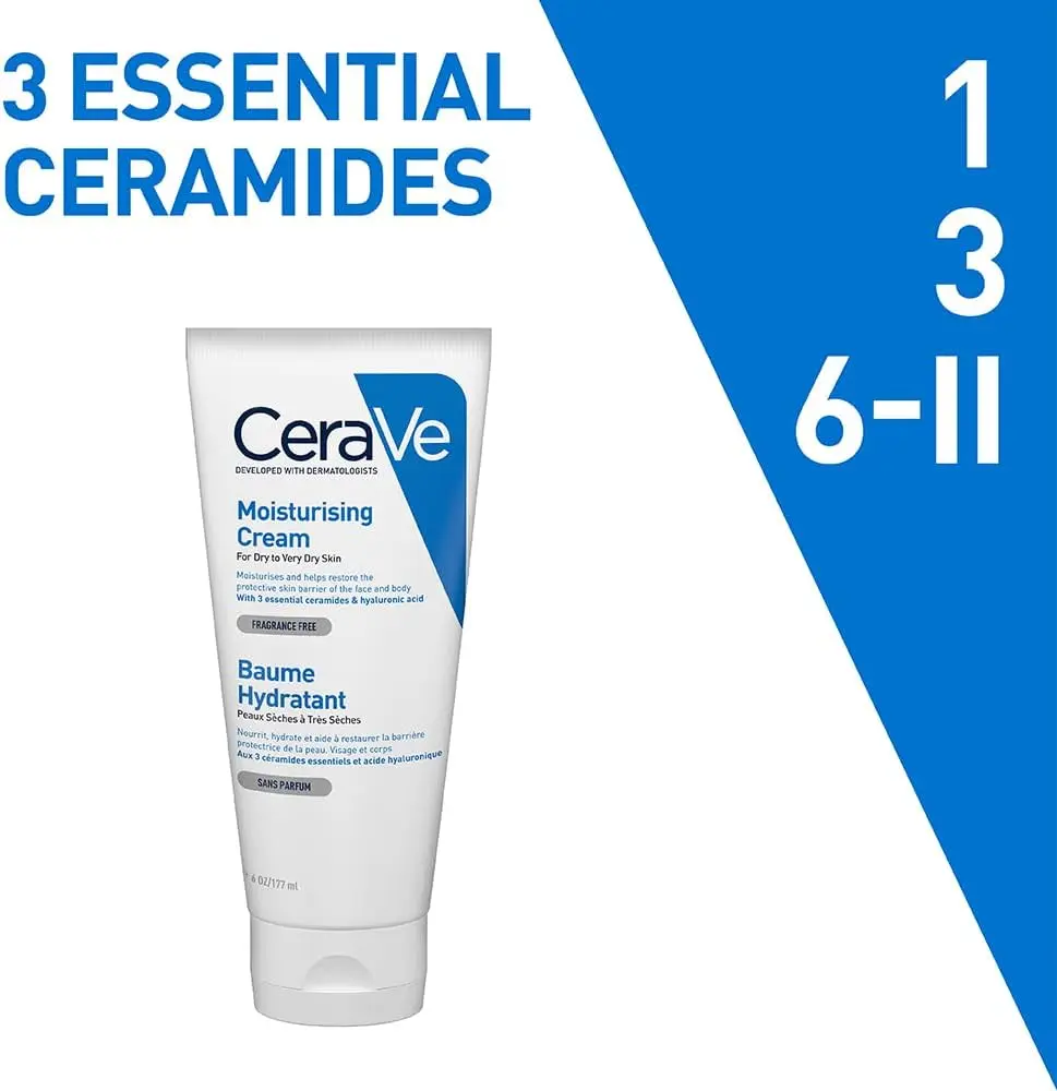 Picture of CeraVe Moisturizing Cream For Dry To Very Dry Skin - 177ml 