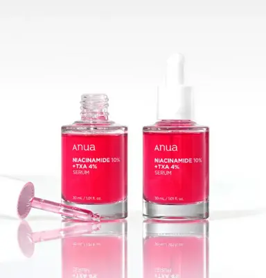 Picture of Anua 10% Niacinamide+ 4% Tranexamic Acid Serum, Ceramide, Hyaluronic Acid, Vitamin B12 natural color, for Sensitive skin, Korean Glass Skin, Fragrance-Free (30ml 1.01 fl.oz.) 