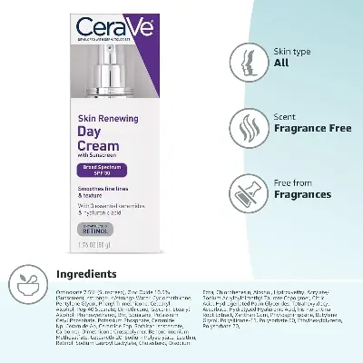 Picture of CeraVe Skin Renewing Day Cream Broad Spectrum SPF30 
