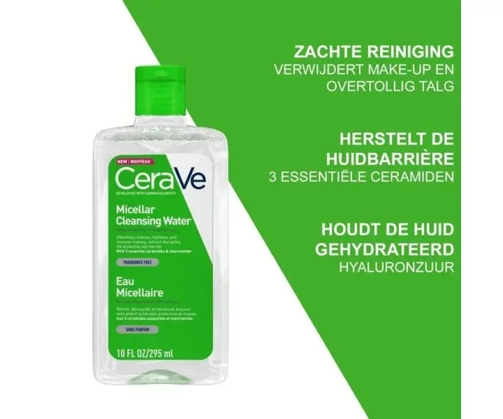 Picture of CeraVe French Pharmacy Micellar Cleansing Water 296 Ml Green