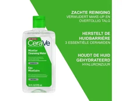 Picture of CeraVe French Pharmacy Micellar Cleansing Water 296 Ml Green