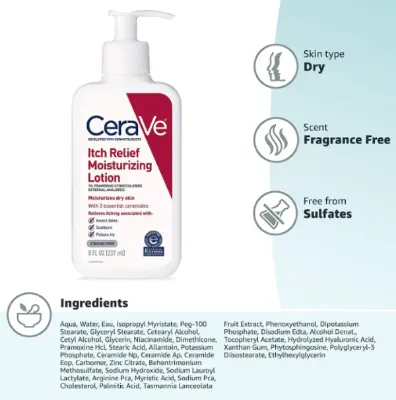 Picture of Cerave Itch Relief Moisturizing Lotion – 237 ml 