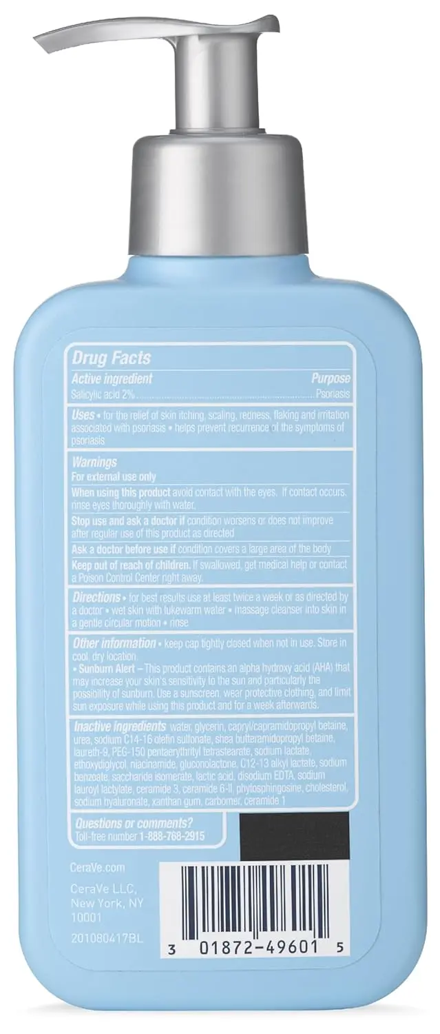 Picture of CeraVe Psoriasis Cleanser with Salicylic Acid Psoriasis Wash 237ml Blue