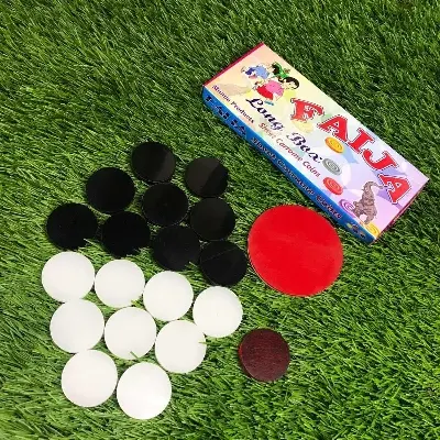 Picture of Special Carrom Guti with Striker Combo White and Black