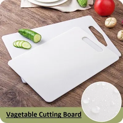 Picture of Vegetable Chopping Board Medium Plastic Cutting Board (White Pack of 1)