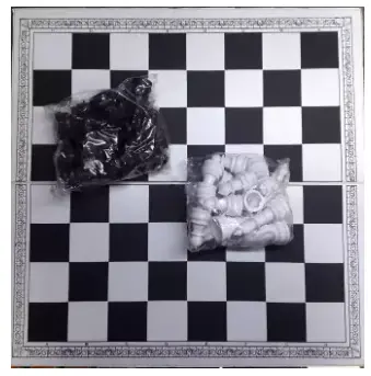 Picture of Chess Board Master Game - Black and White for Regular Use