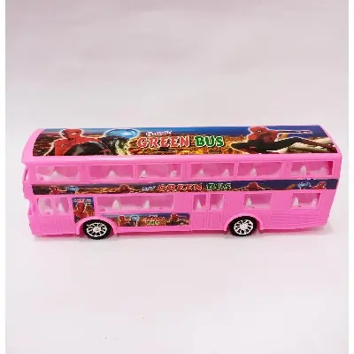 Picture of Double Deck Spider Bus Toy Car 11''inch For Kid- Plastic Toy