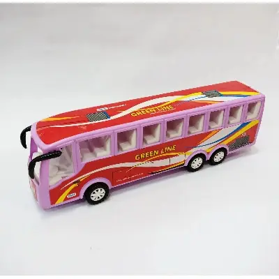 Picture of Green Line Bus Toy Car 11''inch For Kid- Plastic Toy