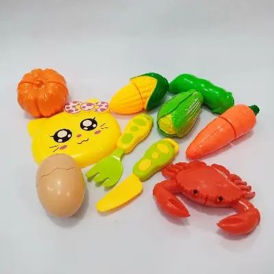 Picture of Food Cutting Fruit Vegetable Toy Set Cooking Food Play Kitchen Kits Early Educational Toys