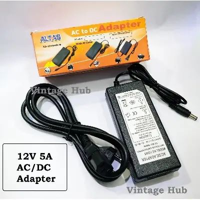 Picture of AC 110-240V to DC 12V 5A Adapter Power Supply For LED Strip Light