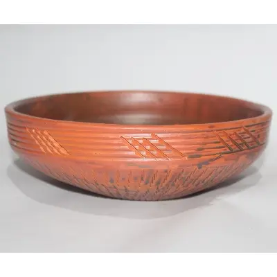 Picture of Clay Made Plate/Bowl -Brown Regular Size-1 Piece