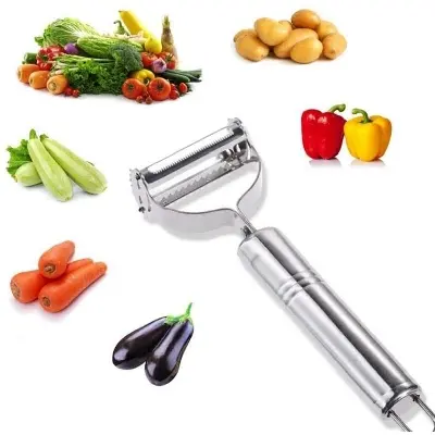 Picture of Stainless Steel Fruit Vegetable Peeler Carrot Planer Potato Turnip Slicer Cutter Double Planing Grater Kitchen Tools Multi-functional