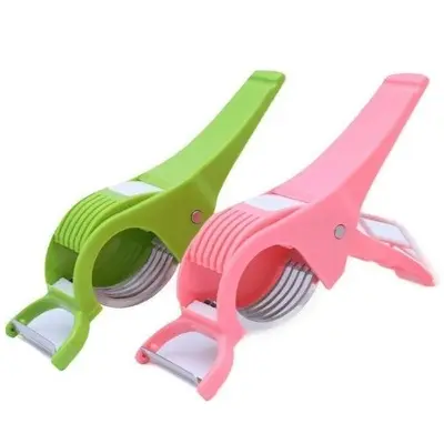 Picture of Multi-function Vegetable Cutter Fruit 2 in 1 Peeler 5 Sharp Blade Chopper