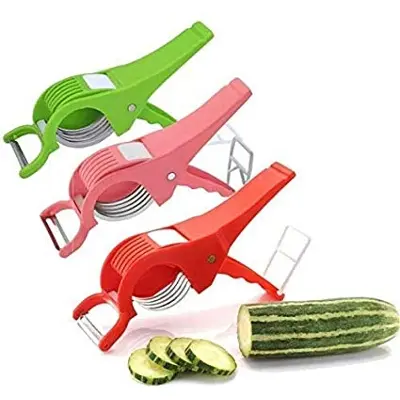 Picture of Vegetable Cutter Fruit Multi Cutter 2 in 1 Peeler 5 Sharp Blade Chopper