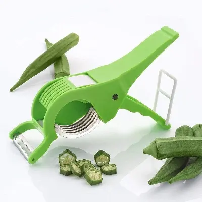 Picture of 2 in 1 Multipurpose Vegetable Cutter Fruit Multi Cutter , Peeler 5 Sharp Blade Chopper