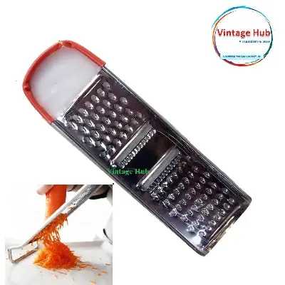 Picture of Flat Grater Potato Peeler Premium 3 Way Stainless Steel- Fruit Vegetable Cheese Slicer-1 Piece