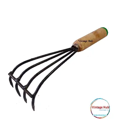 Picture of Achra with Wooden handle for Garden tools- 1 Piece-মাটি নিড়ানি আঁচড়া