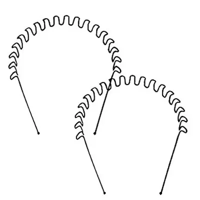 Picture of Wavy Hair Band China for Everyday Use Purpose Men and Women-2 Pis