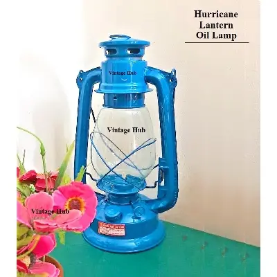 Picture of Hurricane Lantern Lamp Vintage Style Kerosene Lamp Classic Retro Oil Lamp Kerosene Citronella Lamp Classic