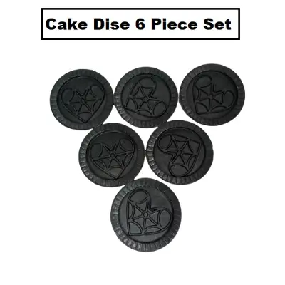 Picture of Cake Dise Round 6 Piece Set Black