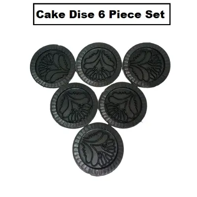 Picture of Cake Dise Round 6 Piece Set Black