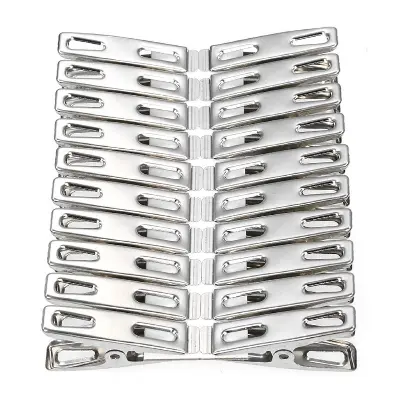 Picture of Stainless Steel Cloth Drying Clip-Silver 20 Pieces Set