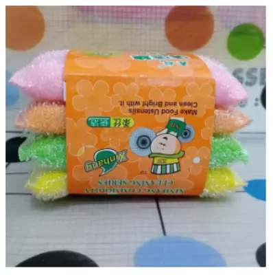 Picture of Dish Wash Foam Scrubber - Multicolor 4 piece