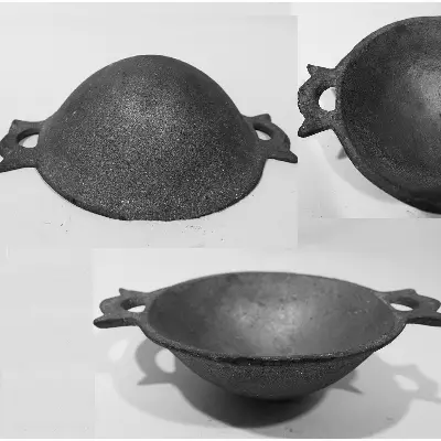 Picture of Cast Iron Paniyara Cake Pan - Electric Stove Compatible Pan For Making Delicious Paniyarams