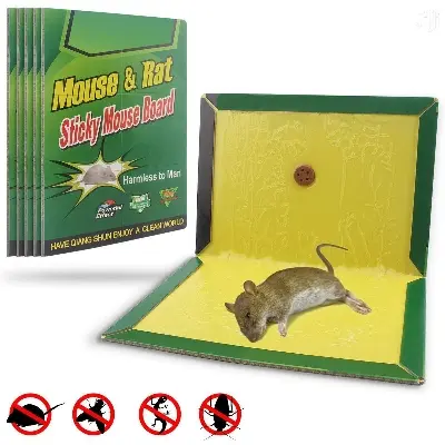 Picture of BIG SIZE 1pc Strong Mouse Sticky Board Rat Glue Snare Trap Mice Catcher Safe