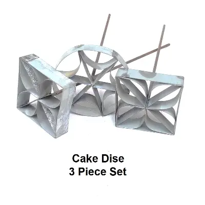 Picture of Steel Cake Dice steel Homemade Cake Making Accesories 3 pis set