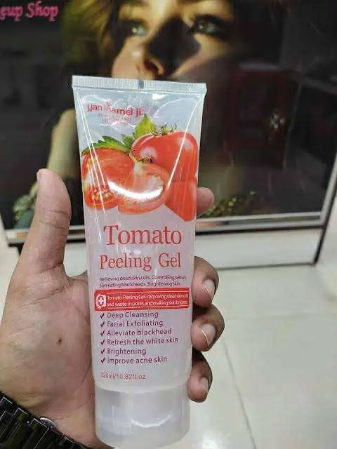 Picture of Yannamei Tomato Peeling Gel for Face 250 Ml Skin Care Natural Peeling Gel for Deep Cleansing And Brightening new
