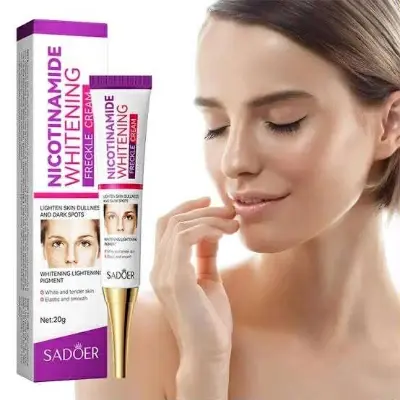 Picture of SADOER Niacinamide Whitening Freckle Cream Effectively Removes Melasma Lightens Black Spots Acne Marks Brightens Skin Care-20gm