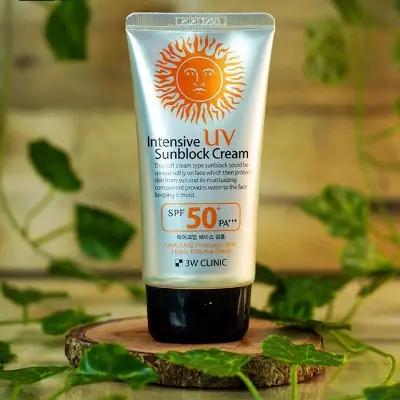 Picture of 3W CLINIC UV Sunblock Cream SPF50 PA+++ 70ml Refreshing Sunscreen Moisturizing Whitening Lightening Sun Cream Oil-control new(Glow N Touch Beauty)
