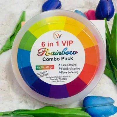 Picture of 6 in 1 Vip Rainbow Combo Face Pack 500 gm