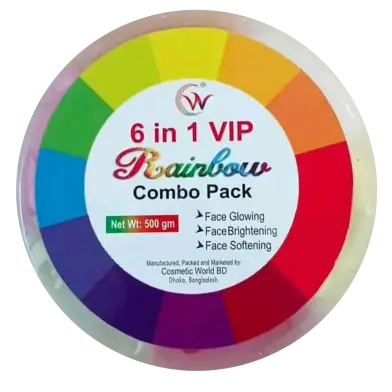 Picture of 6 in 1 Vip Rainbow Combo Face Pack 500 gm