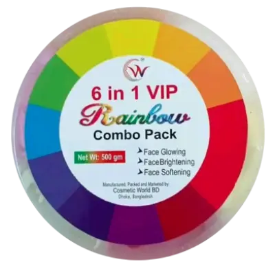 Picture of 6 in 1 Vip Rainbow Combo Face Pack 500 gm