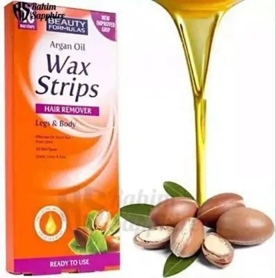 Picture of Beauty Formulas Leg & Body Line Wax Strips with Argan Oil, 20 pcs