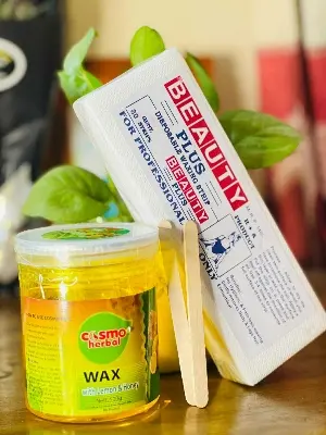 Picture of Cosmo Herbal Lemon Honey Wax With 80pcs Strips and stick 2026