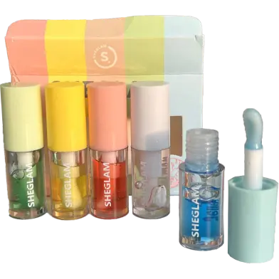 Picture of Sheglam Jelly Wow Hydrating Lip Oil Moisturizing Plumping Lip Gloss 5pcs Set new(Glow N Touch Beauty)