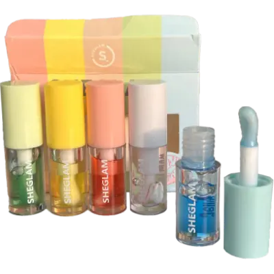 Picture of Sheglam Jelly Wow Hydrating Lip Oil Moisturizing Plumping Lip Gloss 5pcs Set new(Glow N Touch Beauty)