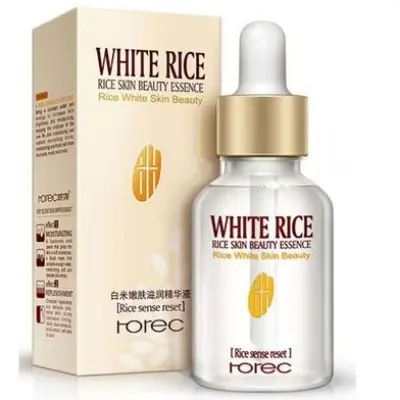 Picture of Rice Serum HCHANA White Rice Seram Reduces Wrinkles and Lighten Dark Spots Pore Minimizer Anti- Aging Face Moisturizer Skin Lightening - 15ml