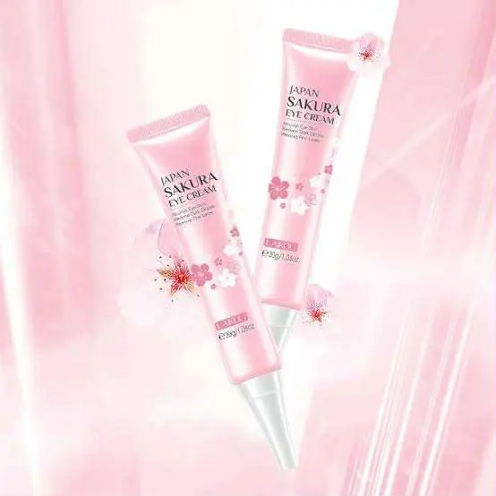 Picture of LAIKOU Sakura Eye Serum Eye Roller Massage Vitamin C Hyaluronic Acid Skin Care Eye Bags Cream Moisturizing Dark Circles -15ml new