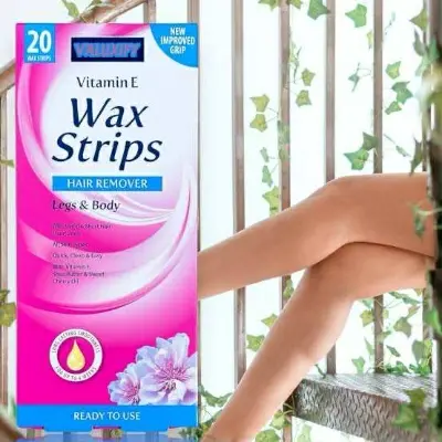 Picture of Vitamin E Hair Removal Wax Strips For Legs & Body - 20 Strips new
