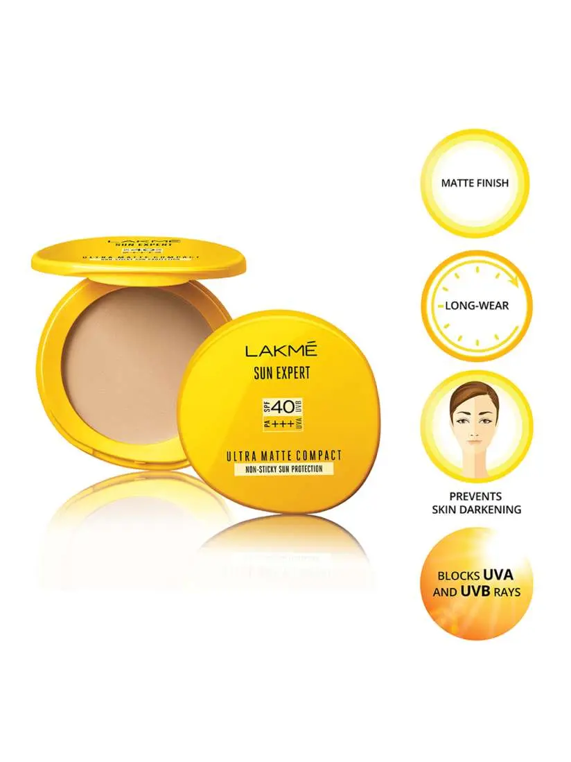 Picture of LAKME SUN EXPERT ULTRA MATTE COMPACT SPF 40 PA +++ UVA UVB - Face Powder new(Glow N Touch Beauty)