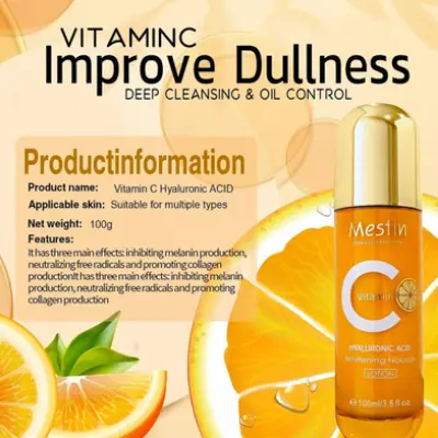 Picture of MESTIN Mestin Vitamin C Hyaluronic Acid Multi-Functional Whitening Facial Essence serum new(Glow N Touch Beauty)