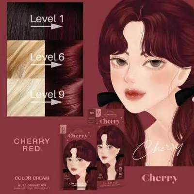 Picture of Kota Color Cream Hair Color (CHERRY RED) new 2026