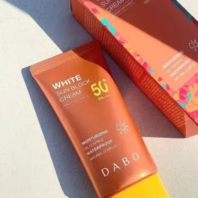 Picture of Dabo White Sun Block Power Sun Shield 50+ Moisturizing Sun Cream Gor Men & Women - 50 ML 2025
