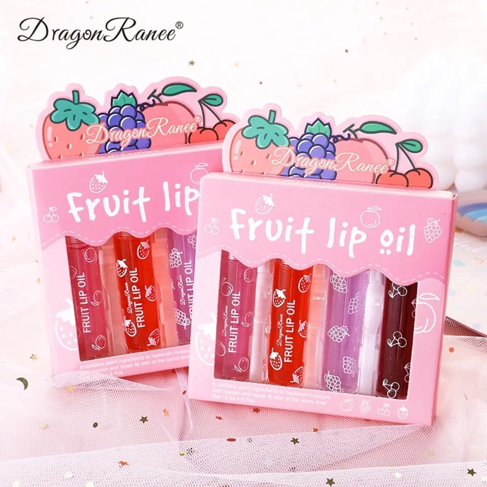 Picture of Dragon Ranee 4 in 1 Lip Oil set moisture and softener Your Lips new