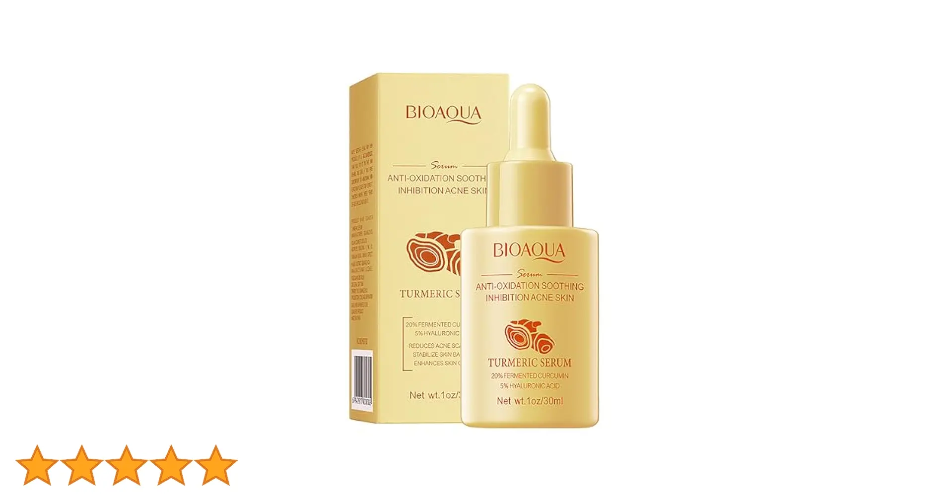 Picture of BIOAQUA Anti-oxidation Soothing Acne Removal Turmeric Face Serum- 30ml new