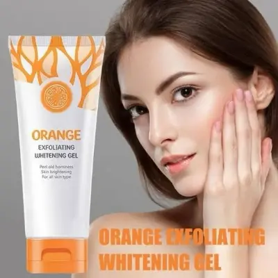 Picture of Orange Exfoliating Whitening Gel Orange Exfoliating Gel Scrub Face Whitening Whitening Lazy Cream For Face new